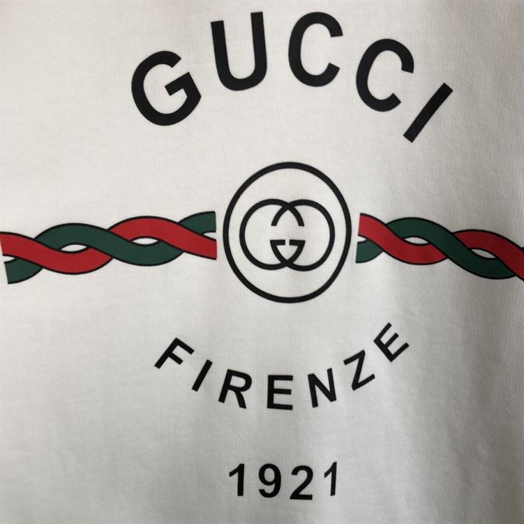 GUCCI COTTON 'GUCCI FIRENZE 1921' HOODED SWEATSHIRT - GCK009