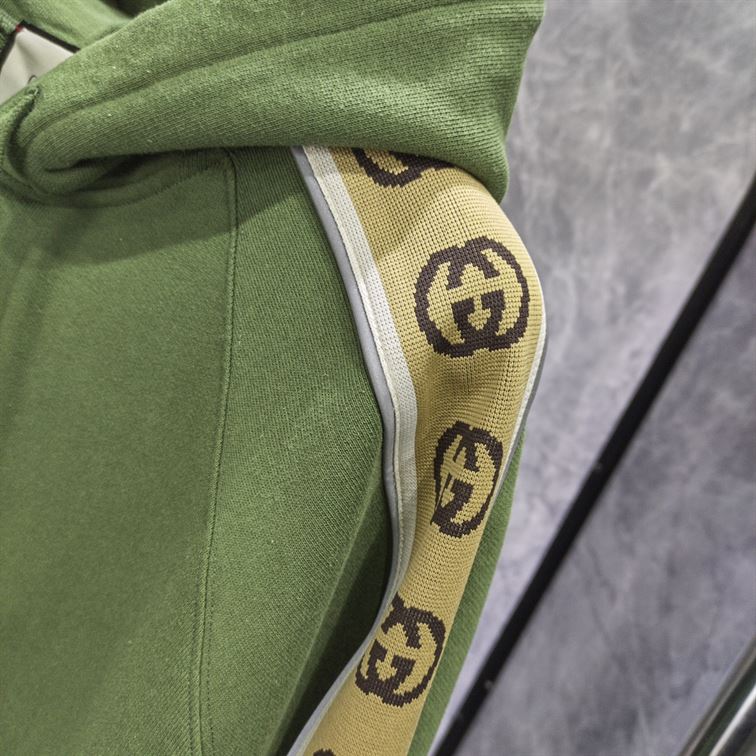 GUCCI COTTON JERSEY HOODED SWEATSHIRT - GCK017