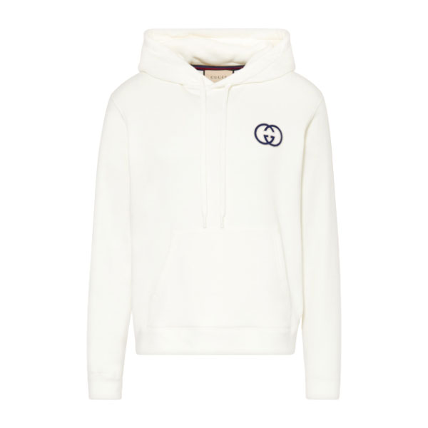 GUCCI COTTON JERSEY HOODED SWEATSHIRT - GCK020