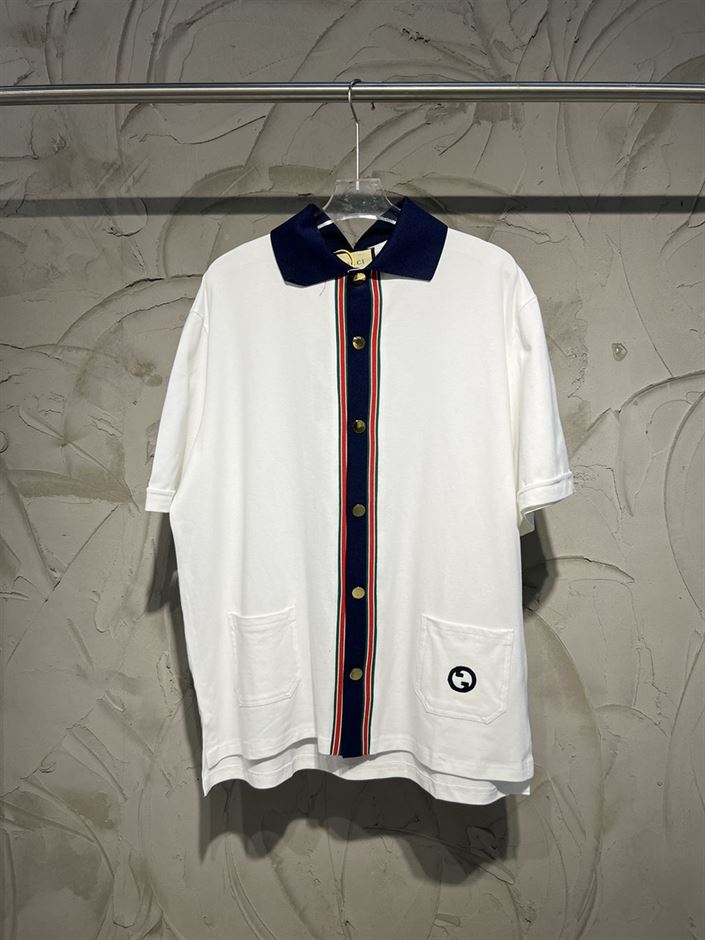 GUCCI COTTON JERSEY POLO SHIRT - GGS047