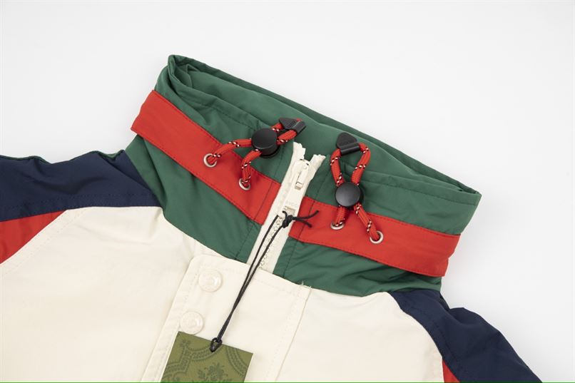 GUCCI COTTON NYLON JACKET WITH PATCH - GCJ025