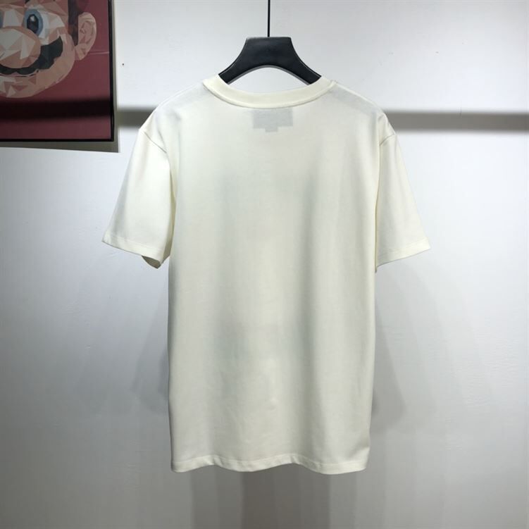 GUCCI COTTON X DORAEMON LOGO PRINT T-SHIRT-IN-WHITE-GGS009