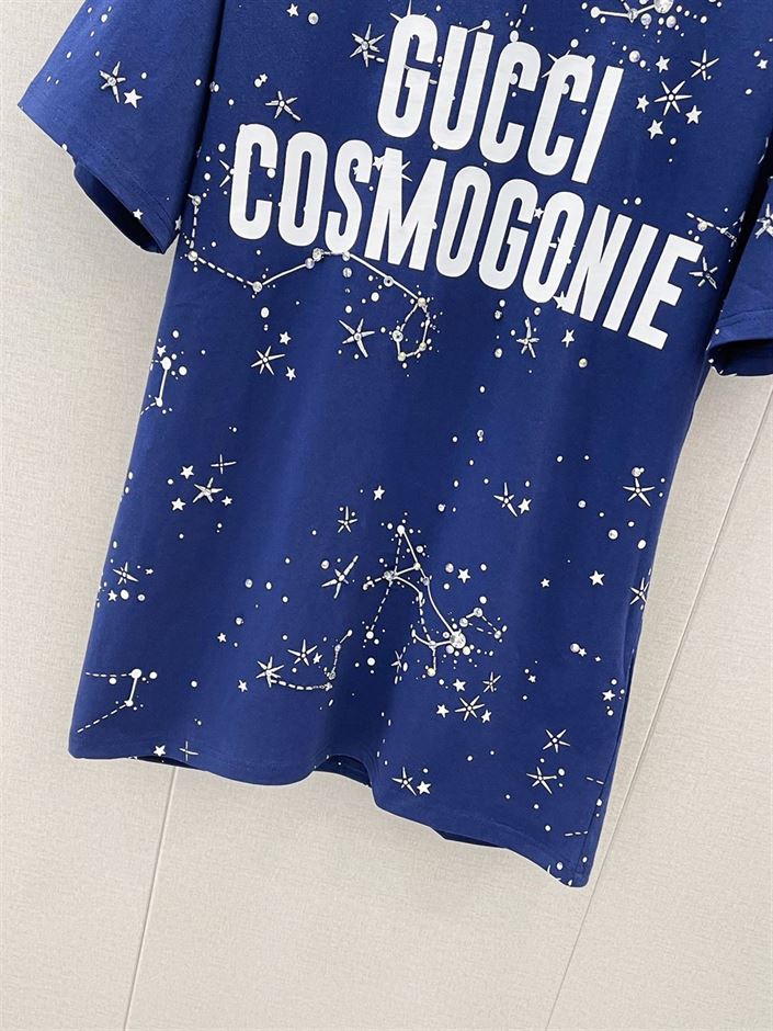 GUCCI 'CRUISE 2023 GUCCI COSMOGONIE' COTTON JERSEY T-SHIRT - GGS038