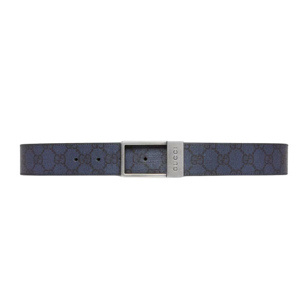 GUCCI GG BELT WITH RECTANGULAR BUCKLE - GB043