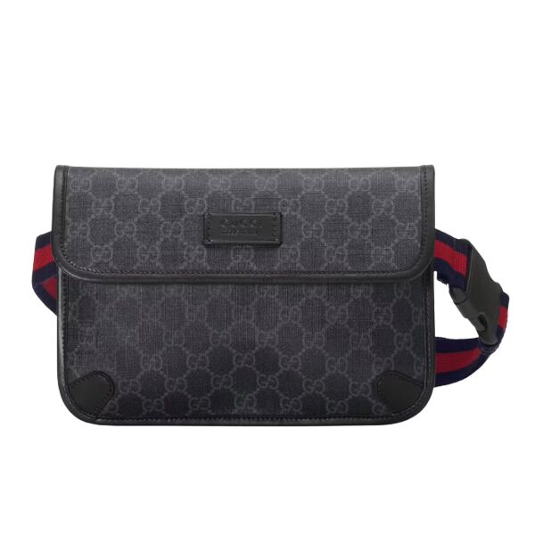 GUCCI GG BLACK BELT BAG - BG022
