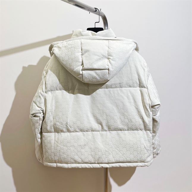 GUCCI GG COTTON CANVAS PUFFER JACKET - GCJ034