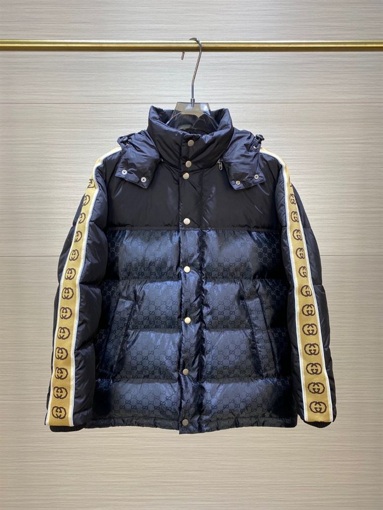 GUCCI GG JACQUARD NYLON PADDED COAT - GCJ007