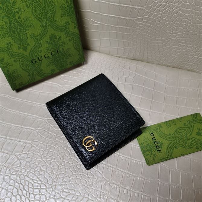 GUCCI GG MARMONT LEATHER BI-FOLD WALLET