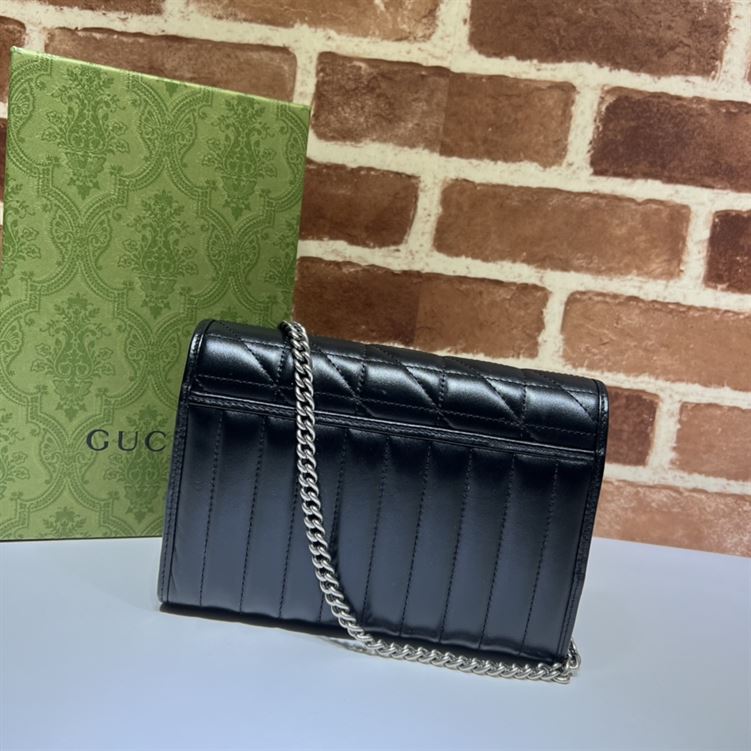 GUCCI GG MARMONT MINI BLACK BAG