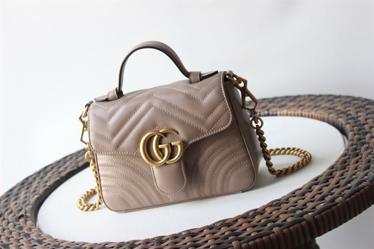 GUCCI GG MARMONT MINI TOP HANDLE BAG