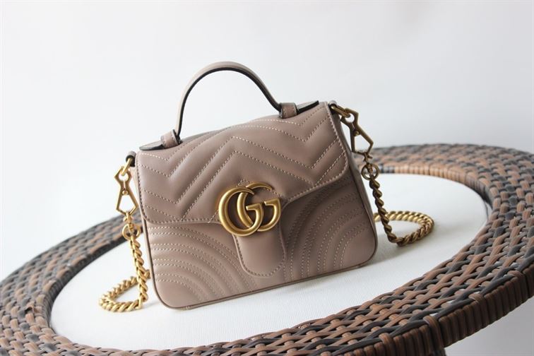 GUCCI GG MARMONT MINI TOP HANDLE BAG