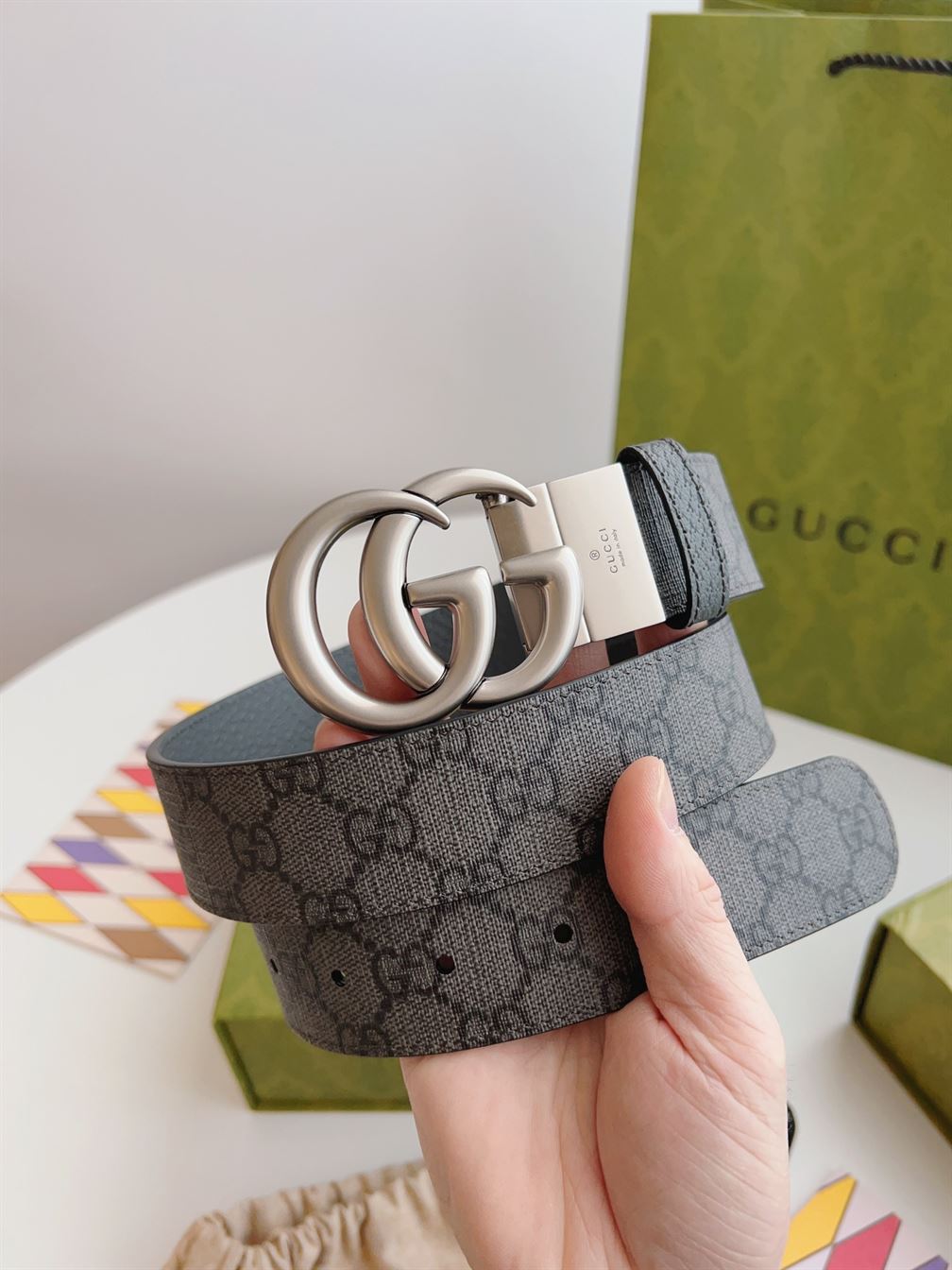 GUCCI GG MARMONT REVERSIBLE BELT - GB026