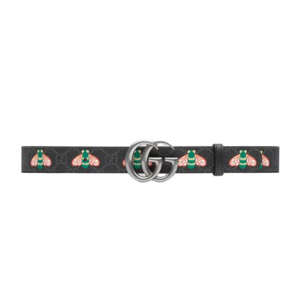 GUCCI GG MARMONT THIN BELT WITH BEES - GB033