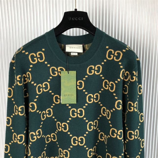 GUCCI GG MOTIF WOOL JUMPER - GCK042