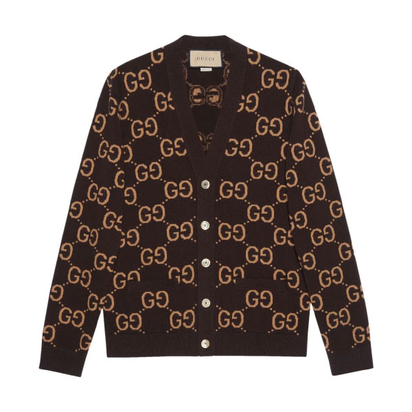 GUCCI GG SUPREME INTARSIA CARDIGAN - GCK032