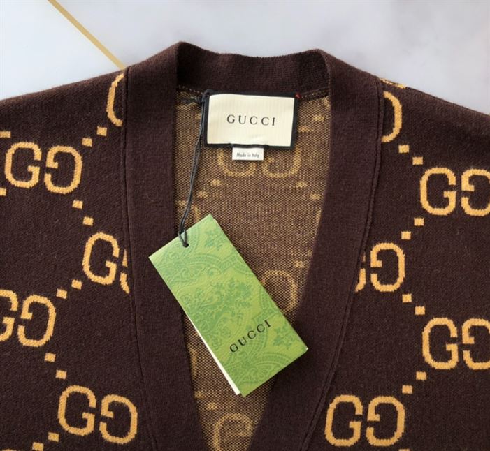GUCCI GG SUPREME INTARSIA CARDIGAN - GCK032