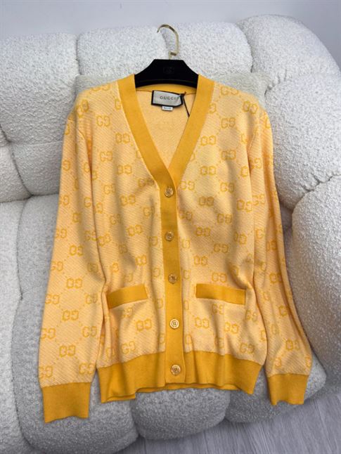 GUCCI GG WOOL JACQUARD CARDIGAN - GCK027