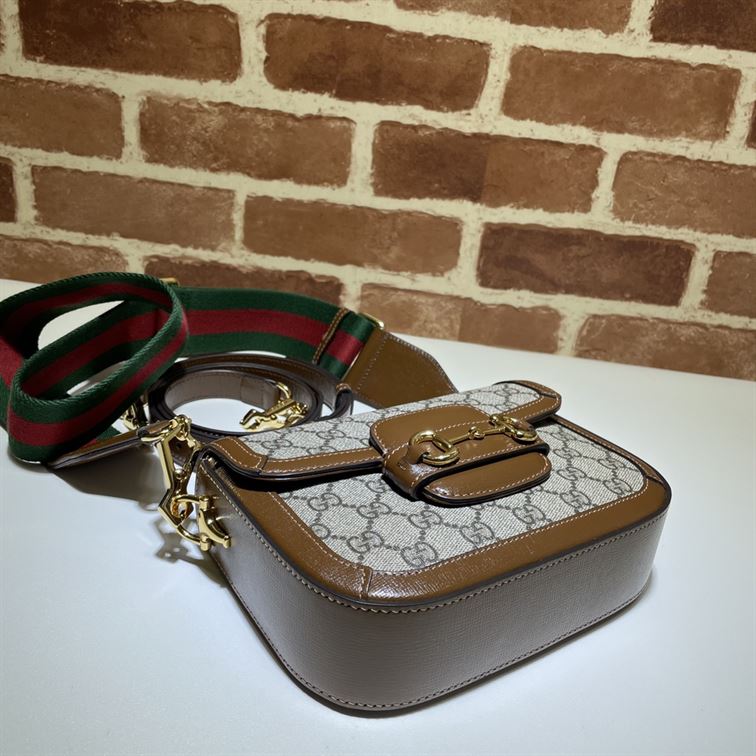 GUCCI HORSEBIT 1955 MINI BAG IN BEIGE