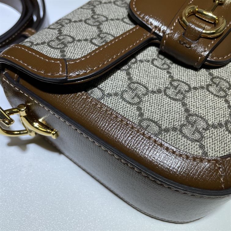 GUCCI HORSEBIT 1955 MINI BAG IN BEIGE