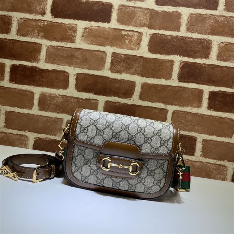 GUCCI HORSEBIT 1955 MINI BAG IN BEIGE
