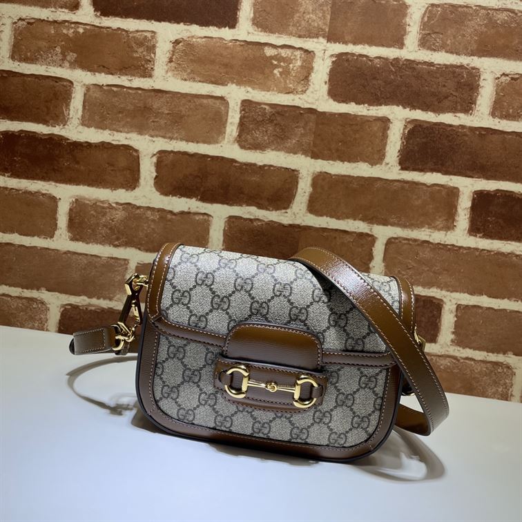 GUCCI HORSEBIT 1955 MINI BAG IN BEIGE