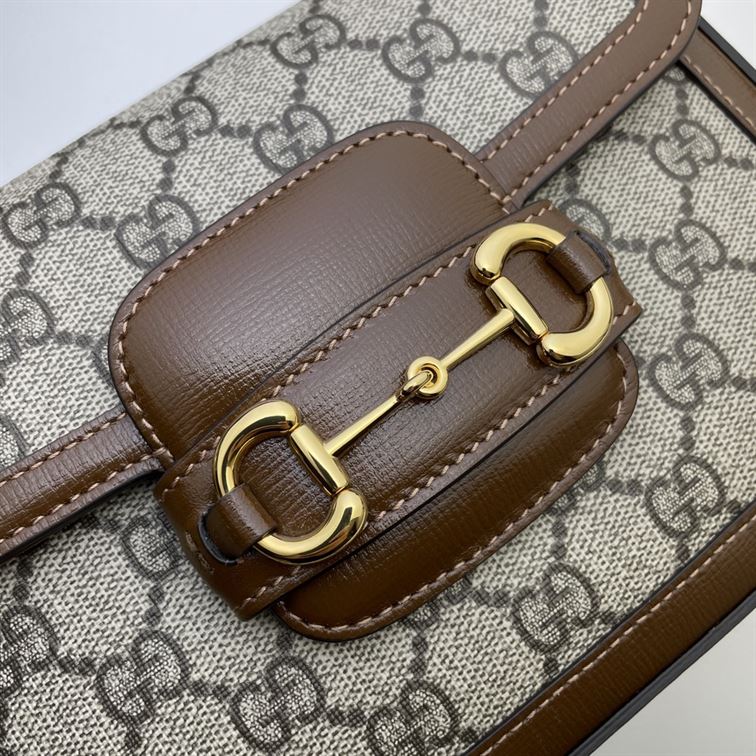 GUCCI HORSEBIT 1955 MINI BAG IN BEIGE