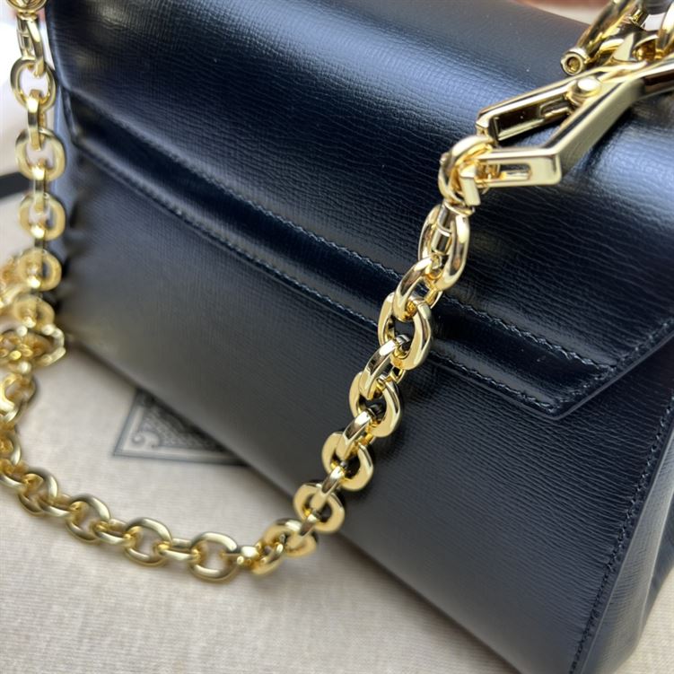 GUCCI HORSEBIT 1955 MINI BAG WITH BLACK LEATHER