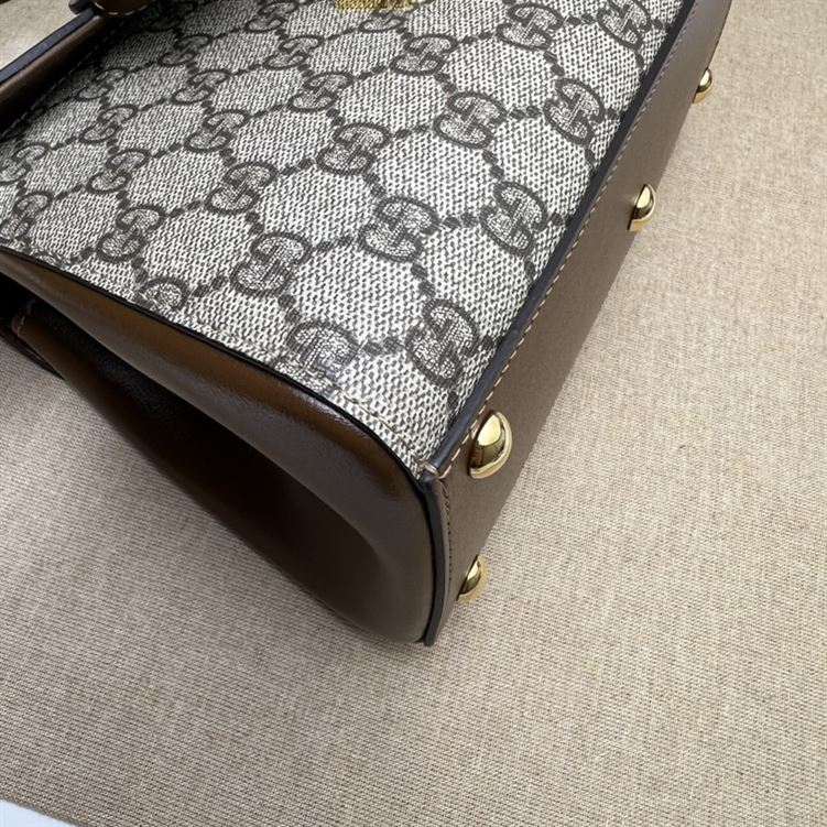 GUCCI HORSEBIT 1955 MINI BAG WITH LIGHT BROWN