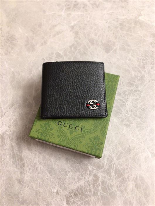 GUCCI INTERLOCKED GG BI-FOLD WALLET
