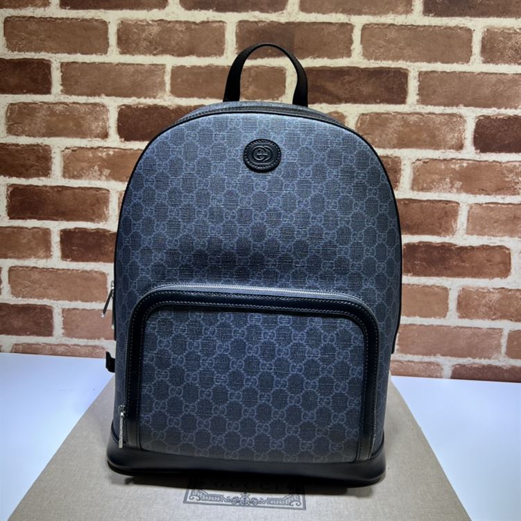 GUCCI INTERLOCKING DOUBLE G BACKPACK IN BLACK - BG016