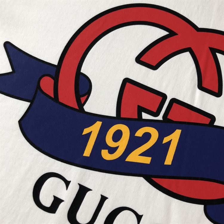 GUCCI INTERLOCKING G 1921 GUCCI COTTON T-SHIRT - GGS048