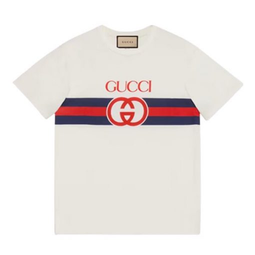 GUCCI INTERLOCKING G COTTON T-SHIRT - GGS028
