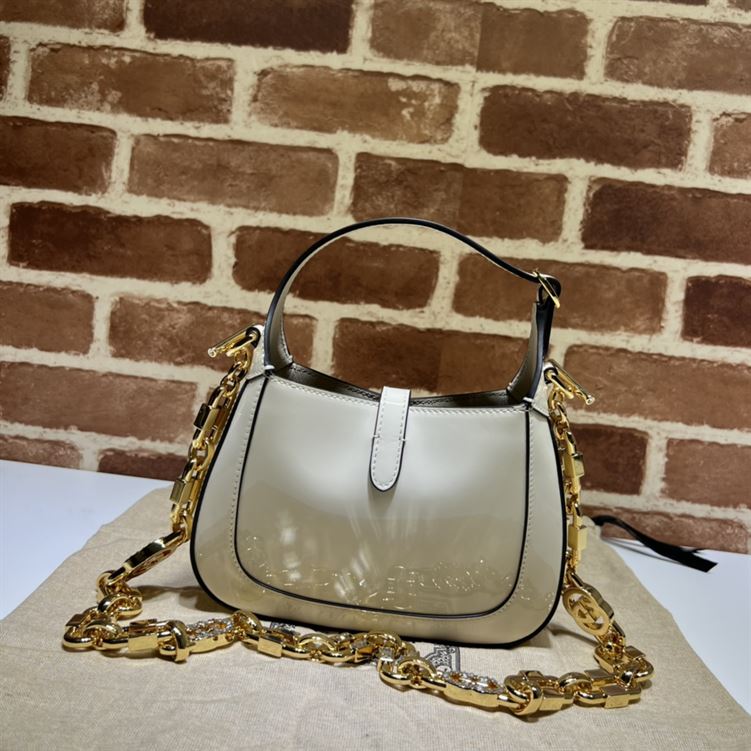 GUCCI JACKIE 1961 MINI SHOULDER BAG WITH WHITE