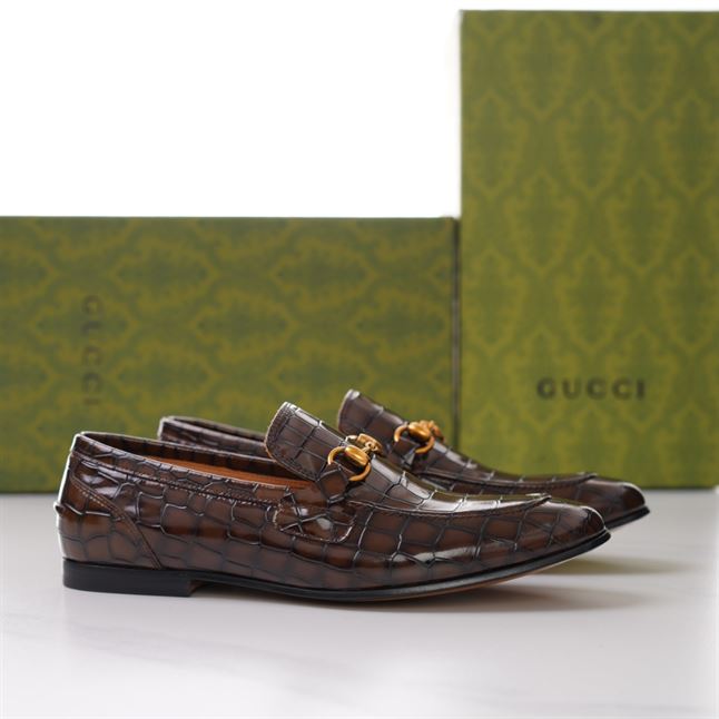GUCCI JORDAAN CROCODILE LOAFER - GL014