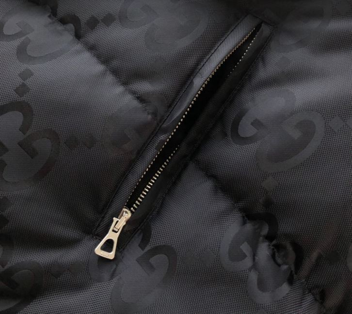 GUCCI JUMBO GG NYLON CANVAS GOOSE-DOWN JACKET BLACK - GCJ044