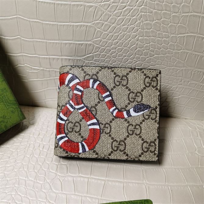 GUCCI KINGSNAKE PRINT GG SUPREME WALLET