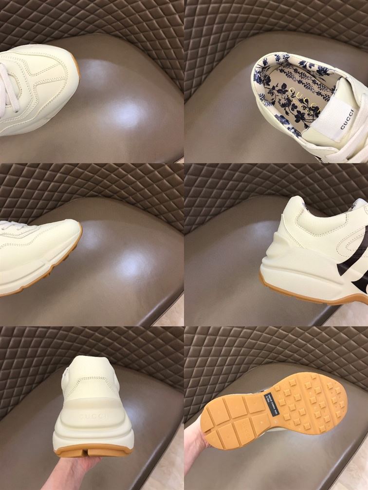 GUCCI LEATHER NY YANKEES SNEAKERS - GCC014