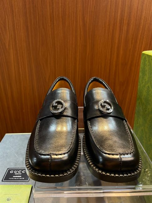 GUCCI LOAFER INTERLOCKING G BLACK - GL019