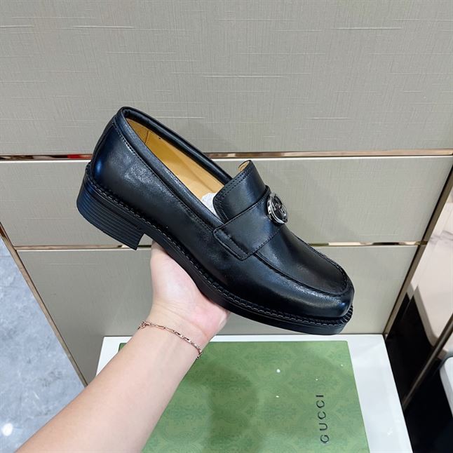 GUCCI LOAFER INTERLOCKING G BLACK - GL047