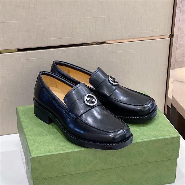 GUCCI LOAFER INTERLOCKING G BLACK - GL047