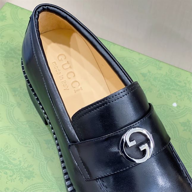 GUCCI LOAFER INTERLOCKING G BLACK - GL047
