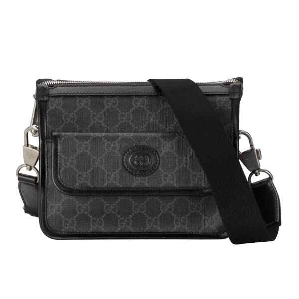 GUCCI MESSENGER BAG WITH INTERLOCKING G - BG014
