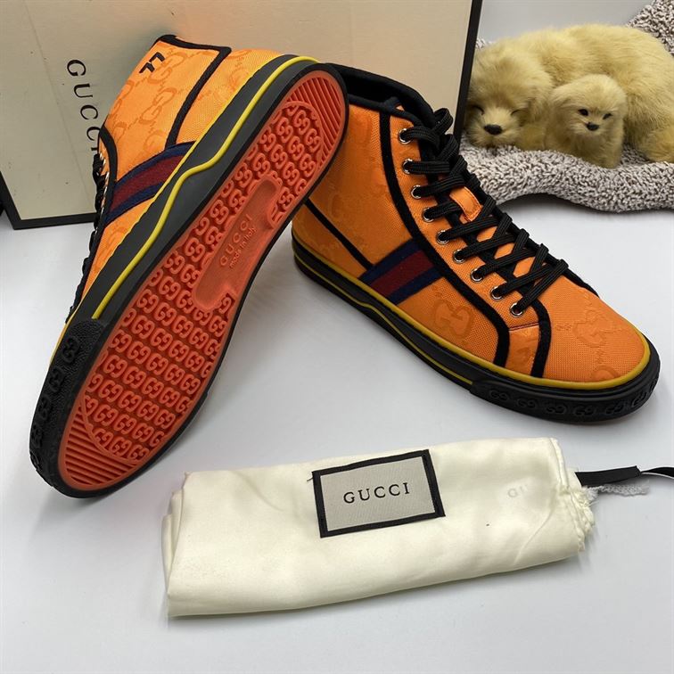 GUCCI OFF THE GRID HIGH TOP ORANGE - GCC049