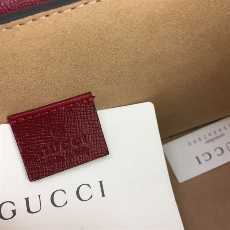 GUCCI PADLOCK GG SMALL BAMBOO SHOULDER BAG