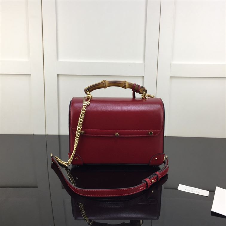 GUCCI PADLOCK GG SMALL BAMBOO SHOULDER BAG