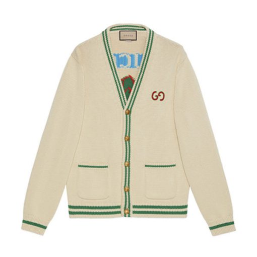 GUCCI PINEAPPLE COTTON CARDIGAN - GCK039