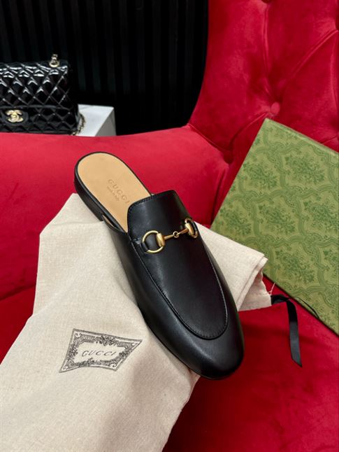GUCCI PRINCETOWN LEATHER SLIPPER - GL021