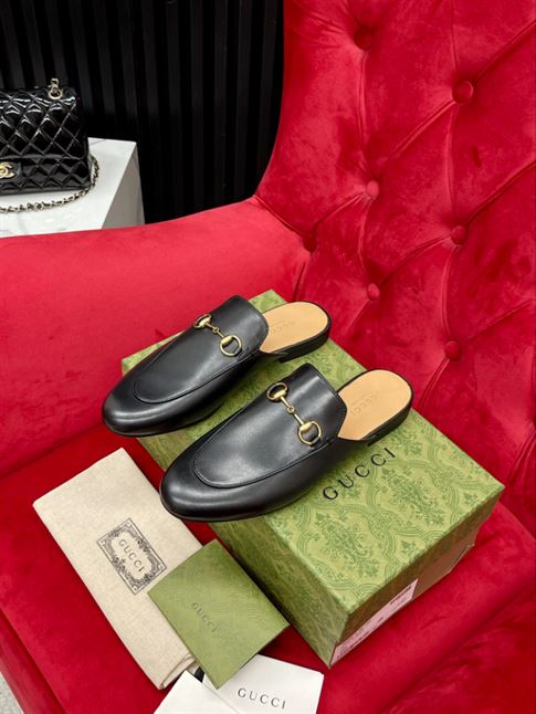 GUCCI PRINCETOWN LEATHER SLIPPER - GL021
