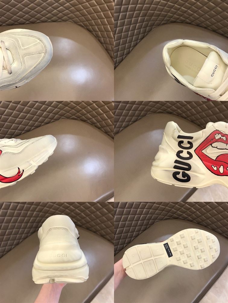 GUCCI RHYTON SNEAKER WITH MOUTH PRINT - GCC016