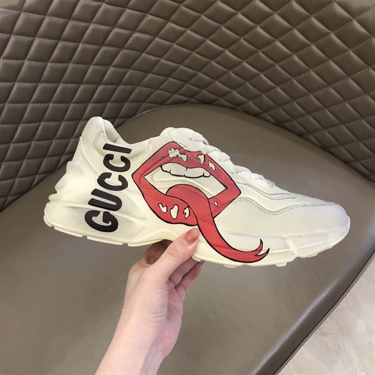 GUCCI RHYTON SNEAKER WITH MOUTH PRINT - GCC016